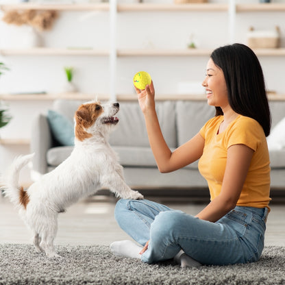 O5 Smart Pet Cat Toy Ball Luminous Yo-Yo Diameter 2.4 inches Standalone Version(Blue) - Rubber Silicone Toys by PMC Jewellery | Online Shopping South Africa | PMC Jewellery