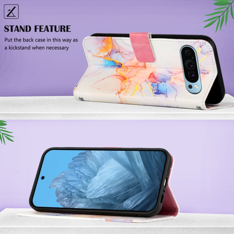 For Google Pixel 9 PT003 Marble Pattern Flip Leather Phone Case(Galaxy Marble White) - Google Cases by PMC TechLife | Online Shopping South Africa | PMC TechLife | Buy Now Pay Later Mobicred