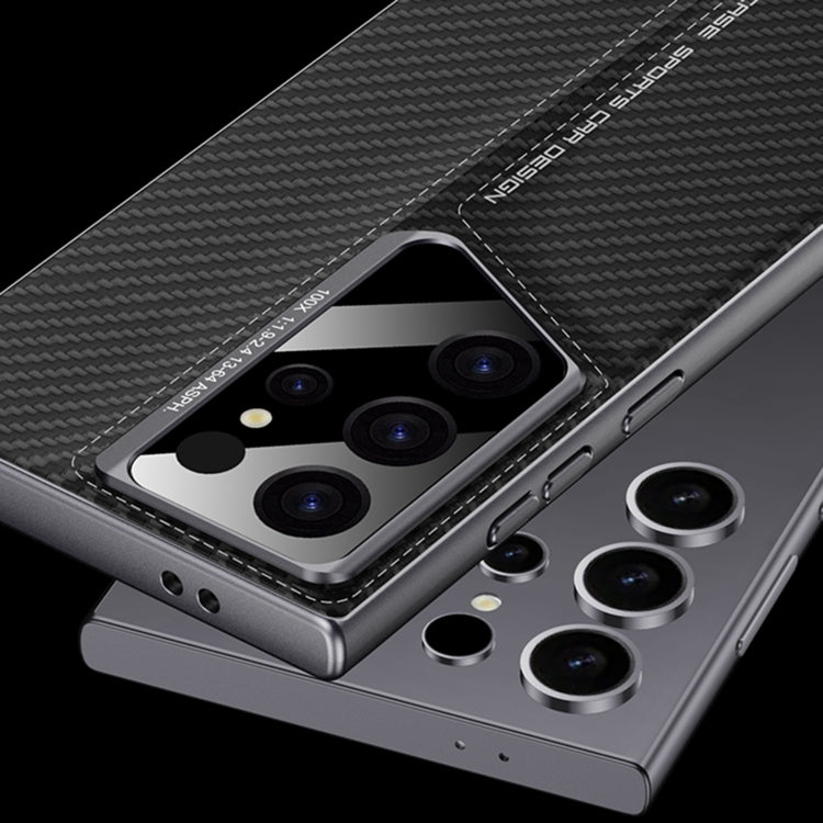 For Samsung Galaxy S24 Ultra 5G GKK Blade Ultra-thin Leather Full Coverage Phone Case(Grey) - free shipping - PMC Jewellery - Order now!