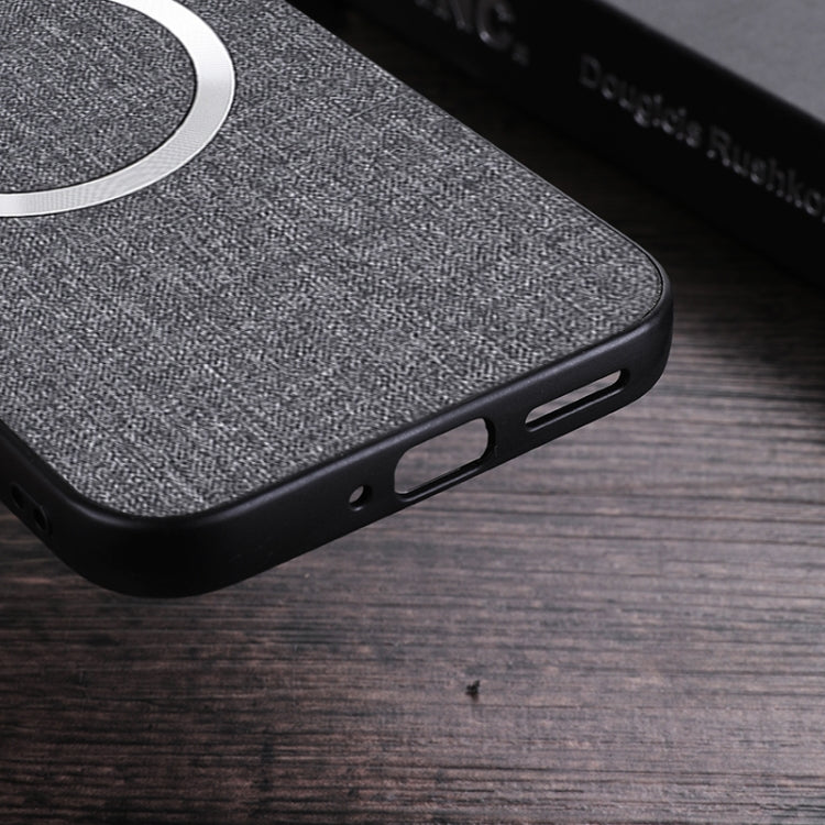 For Google Pixel 9 CD Magnetic Ring Cloth Texture PU Phone Case(Blue) - Google Cases by PMC TechLife | Online Shopping South Africa | PMC TechLife | Buy Now Pay Later Mobicred