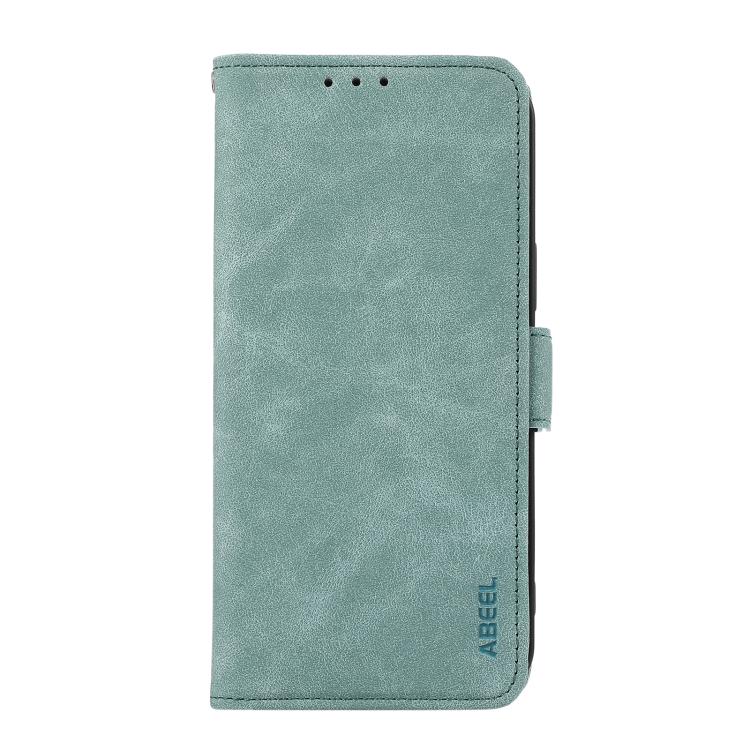 For iPhone 17 ABEEL Frosted Magnetic RFID Leather Phone Case(Cyan) - free shipping - PMc TechLife - Order now!
