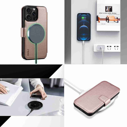 For iPhone 14 Pro Max ESEBLE E1 Nappa Texture MagSafe Holder Leather Phone Case(Rose Gold) - iPhone 14 Pro Max Cases by ESEBLE | Online Shopping South Africa | PMC Jewellery | Buy Now Pay Later Mobicred