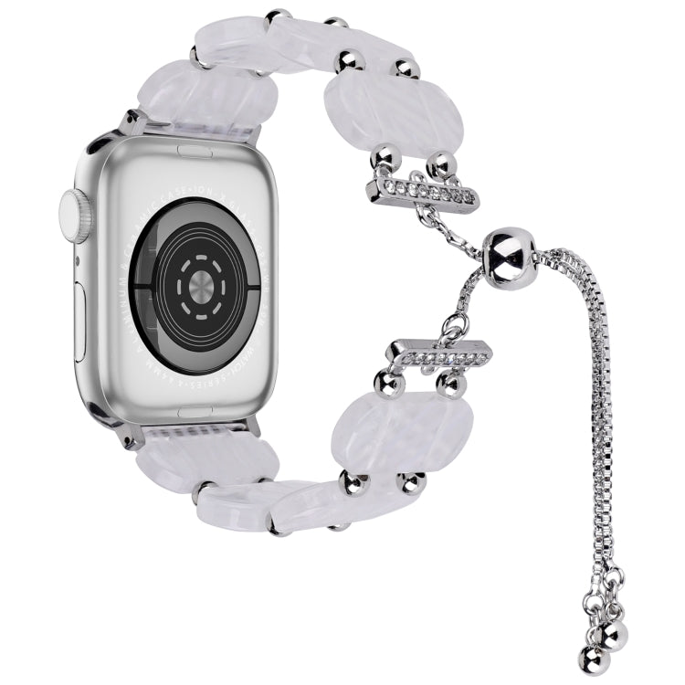 For Apple Watch SE 40mm Resin Retractable Chain Watch Band(Fluorescent) - Watch Bands by PMC TechLife | Online Shopping South Africa | PMC TechLife