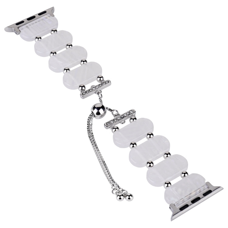 For Apple Watch Series 3 38mm Resin Retractable Chain Watch Band(Fluorescent) - free shipping - PMC TechLife - Order now!