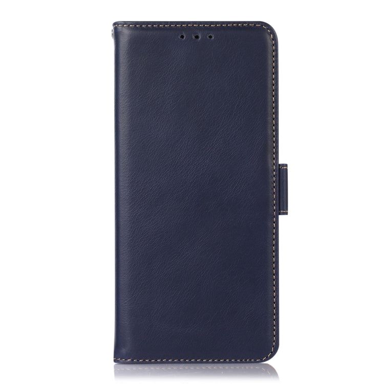 For Google Pixel 9 Pro Crazy Horse Top Layer Cowhide Leather Phone Case(Blue) - Google Cases by PMC TechLife | Online Shopping South Africa | PMC TechLife | Buy Now Pay Later Mobicred