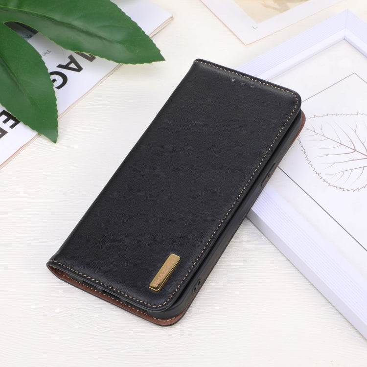 For Google Pixel 10 / 9 KHAZNEH Nappa Top Layer Cowhide Leather Phone Case(Black) - Google Cases by PMC TechLife | Online Shopping South Africa | PMC TechLife | Buy Now Pay Later Mobicred