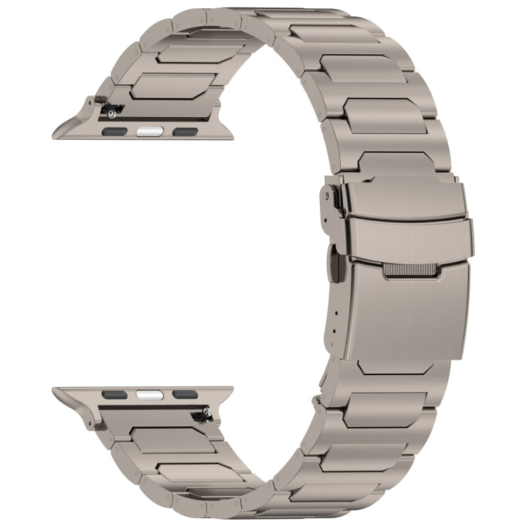 For Apple Watch SE 40mm I-Shaped Titanium Metal Watch Band(Titanium) - Watch Bands by PMC Jewellery | Online Shopping South Africa | PMC Jewellery