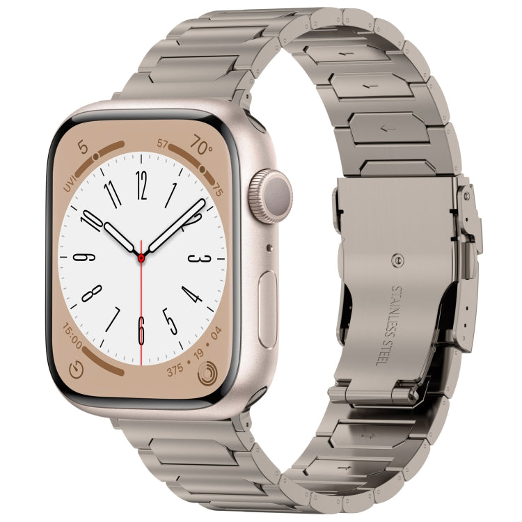 For Apple Watch 38mm I-Shaped Titanium Metal Watch Band(Titanium) - Watch Bands by PMC TechLife | Online Shopping South Africa | PMC TechLife