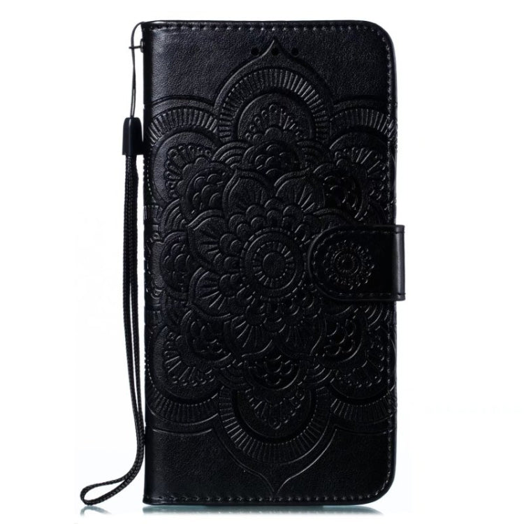 For Google Pixel 9 Pro Sun Mandala Embossing Pattern Phone Leather Case(Black) - Google Cases by PMC TechLife | Online Shopping South Africa | PMC TechLife | Buy Now Pay Later Mobicred