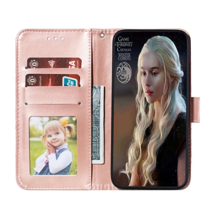 For Google Pixel 9 Pro Sun Mandala Embossing Pattern Phone Leather Case(Rose Gold) - Google Cases by PMC TechLife | Online Shopping South Africa | PMC TechLife | Buy Now Pay Later Mobicred