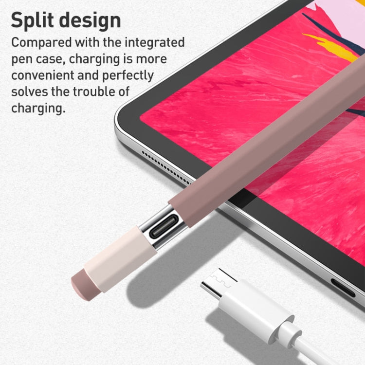 For Apple Pencil USB-C Pencil Style Liquid Silicone Stylus Case(Green) - Pencil Accessories by PMC Jewellery | Online Shopping South Africa | PMC Jewellery | Buy Now Pay Later Mobicred