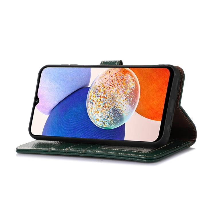 For Google Pixel 10 Pro / 9 Pro Genuine Leather Litchi Texture RFID Leather Phone Case(Green) - free shipping - PMC TechLife - Order now!