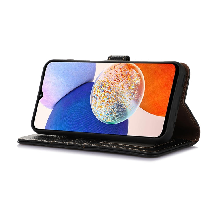 For Google Pixel 10 / 9 Genuine Leather Litchi Texture RFID Leather Phone Case(Black) - Google Cases by PMC TechLife | Online Shopping South Africa | PMC TechLife | Buy Now Pay Later Mobicred