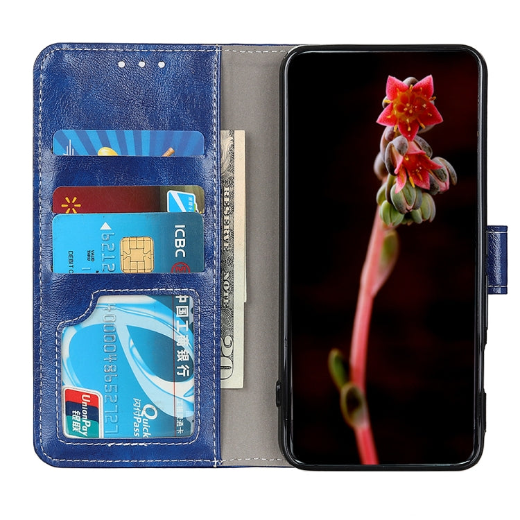 For Google Pixel 10 Pro / 9 Pro Retro Crazy Horse Texture Flip Leather Phone Case(Blue) - Google Cases by PMC TechLife | Online Shopping South Africa | PMC TechLife | Buy Now Pay Later Mobicred