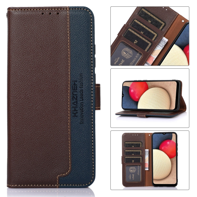 For Google Pixel 9 Pro KHAZNEH Litchi Texture Leather RFID Phone Case(Brown) - Google Cases by PMC TechLife | Online Shopping South Africa | PMC TechLife | Buy Now Pay Later Mobicred