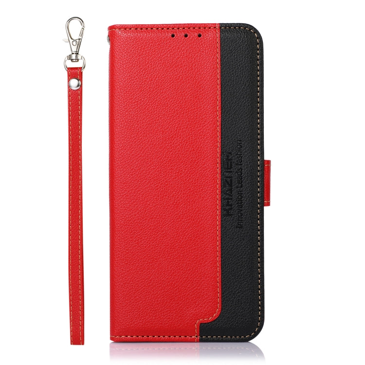 For Google Pixel 9 KHAZNEH Litchi Texture Leather RFID Phone Case(Red) - Google Cases by PMC TechLife | Online Shopping South Africa | PMC TechLife | Buy Now Pay Later Mobicred