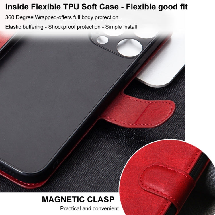 For Samsung Galaxy S24+ 5G IMAK Count Series Flip Leather Phone Case(Red) - Galaxy S24+ 5G Cases by imak | Online Shopping South Africa | PMC Jewellery | Buy Now Pay Later Mobicred