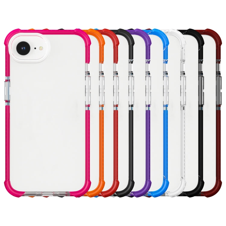 For iPhone 16e Acrylic Full Coverage Shockproof Phone Case(Red) - iPhone 16e Cases by PMC TechLife | Online Shopping South Africa | PMC TechLife | Buy Now Pay Later Mobicred