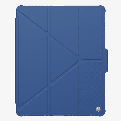 For iPad Pro 13 2024 NILLKIN Bumper Pro Multi-angle Folding Style Tablet Leather Case(Blue) - iPad Pro 13 2024 Cases by NILLKIN | Online Shopping South Africa | PMC Jewellery | Buy Now Pay Later Mobicred