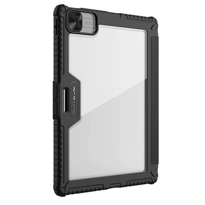 For iPad Air 13 2024 / Pro 12.9 NILLKIN Bumper Pro Multi-angle Folding Style Tablet Leather Case(Black) - iPad Air 13 2024 Cases by NILLKIN | Online Shopping South Africa | PMC Jewellery | Buy Now Pay Later Mobicred