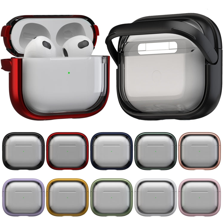For AirPods 1 / 2 TPU Hybrid PC Case with Holder(Army Green) - For AirPods 1/2 by PMC Jewellery | Online Shopping South Africa | PMC Jewellery | Buy Now Pay Later Mobicred