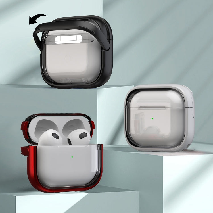 For AirPods 1 / 2 TPU Hybrid PC Case with Holder(Army Green) - For AirPods 1/2 by PMC Jewellery | Online Shopping South Africa | PMC Jewellery | Buy Now Pay Later Mobicred