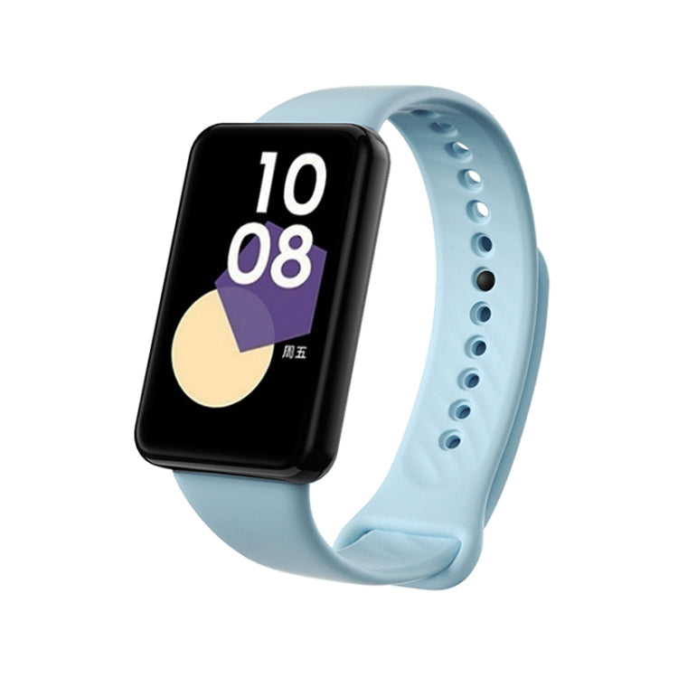For Honor Band 9 Black Buckle TPU Watch Band(Light Blue) - Watch Bands by PMC TechLife | Online Shopping South Africa | PMC TechLife