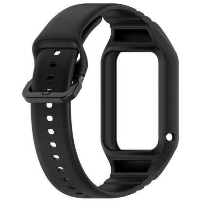 For Xiaomi Mi Band 8 Pro Solid Color Integrated TPU Watch Band(Black) - Watch Bands by PMC Jewellery | Online Shopping South Africa | PMC Jewellery