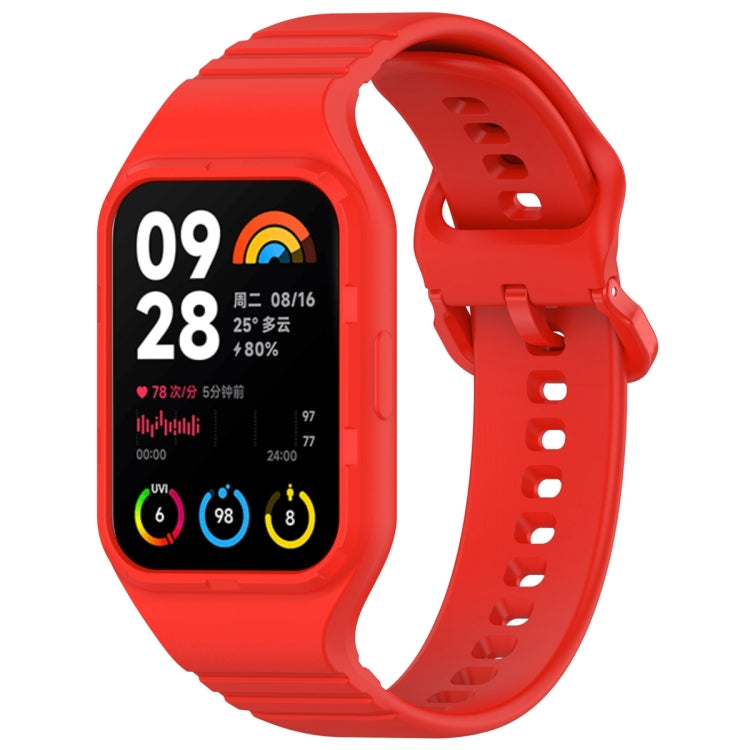 For Xiaomi Mi Band 8 Pro Solid Color Integrated TPU Watch Band(Red) - free shipping - PMC TechLife - Order now!