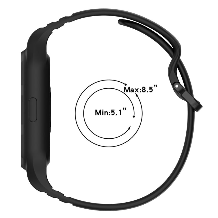 For Xiaomi Mi Band 8 Pro Solid Color Integrated TPU Watch Band(Light Pink) - Watch Bands by PMC TechLife | Online Shopping South Africa | PMC TechLife