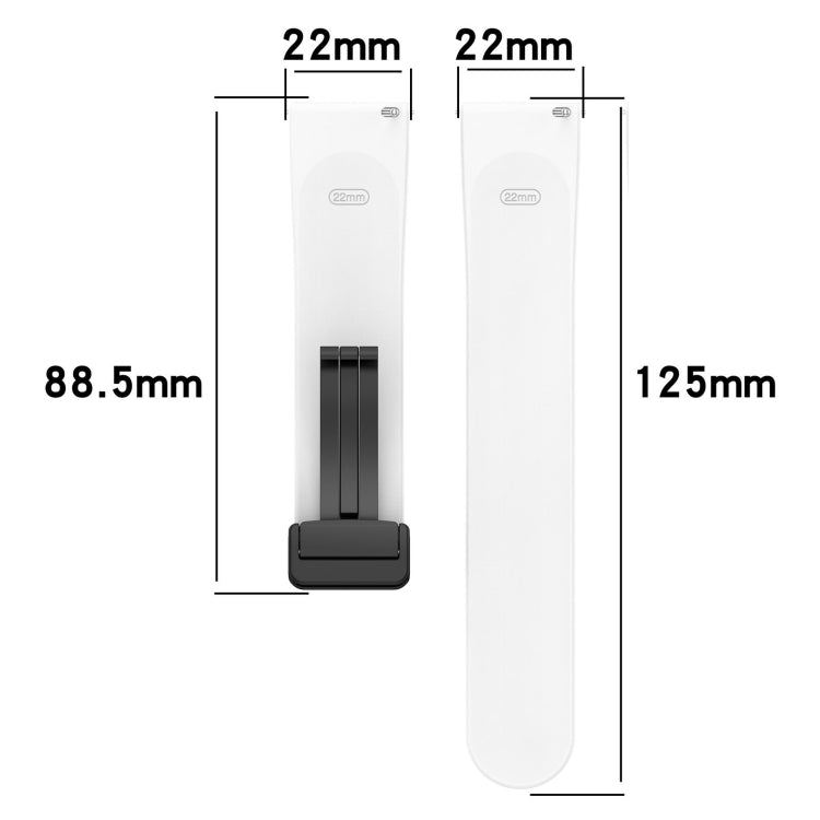 18mm Groove Folding Black Buckle Silicone Watch Band(Green) - 18mm Bands by PMC TechLife | Online Shopping South Africa | PMC TechLife | Buy Now Pay Later Mobicred