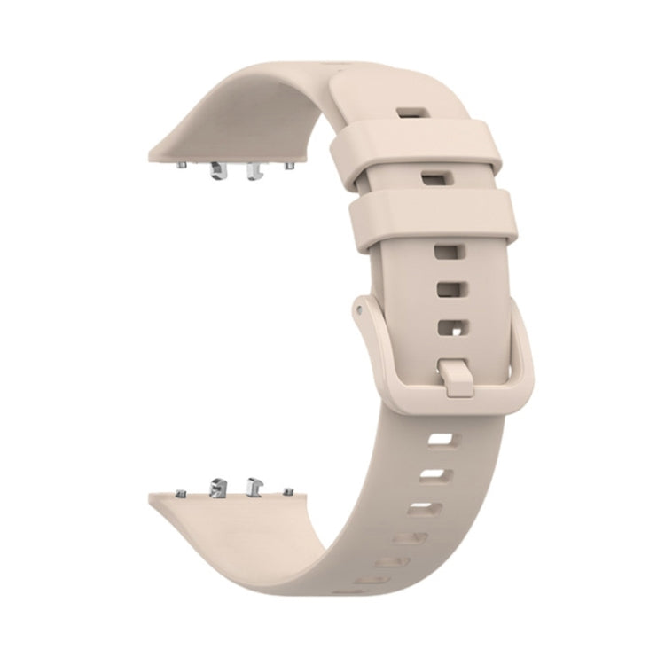 For Samsung Galaxy Fit 3 Solid Color Buckle Silicone Watch Band(Starlight) - Watch Bands by PMC Jewellery | Online Shopping South Africa | PMC Jewellery