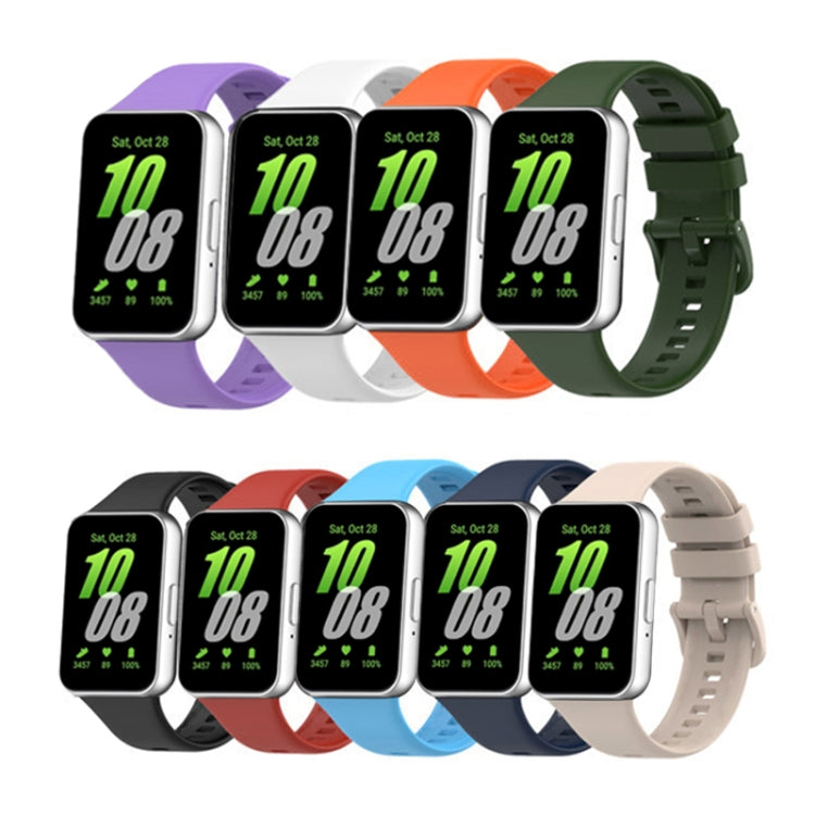 For Samsung Galaxy Fit 3 Solid Color Buckle Silicone Watch Band(Sky Blue) - Watch Bands by PMC TechLife | Online Shopping South Africa | PMC TechLife
