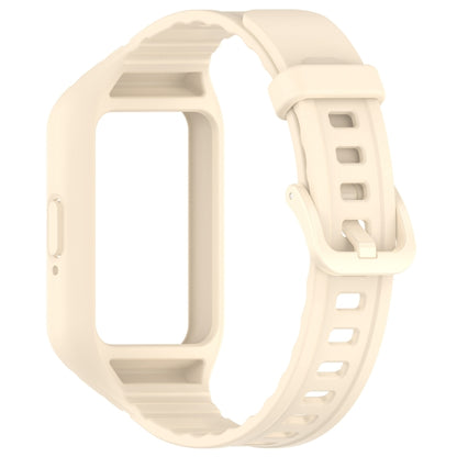 For Samsung Galaxy Fit 3 Solid Color Integrated TPU Watch Band(Starlight) - Watch Bands by PMC Jewellery | Online Shopping South Africa | PMC Jewellery