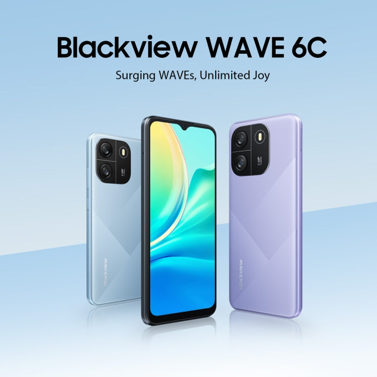 Blackview WAVE 6C, 2GB+32GB, 6.5 inch Android 13 Unisoc SC9863A Octa Core up to 1.6GHz, Network: 4G, OTG(Purple) - Blackview by Blackview | Online Shopping South Africa | PMC Jewellery | Buy Now Pay Later Mobicred