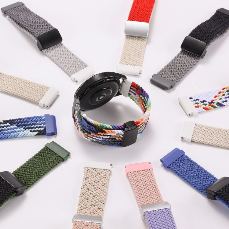 20mm Two-color Magnetic Braided Nylon Watch Band(Light Dark Grey) - free shipping - PMC TechLife - Order now!