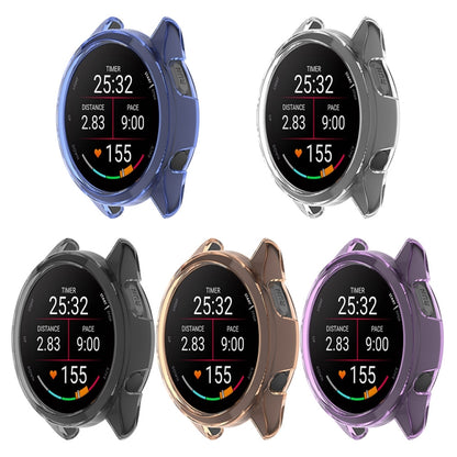 For Garmin Forerunner 165 / 165 Music Half Pack Hollow TPU Watch Protective Case(Transparent) - Watch Cases by PMC Jewellery | Online Shopping South Africa | PMC Jewellery