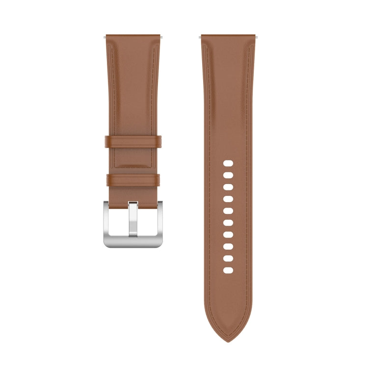 For Xiaomi Watch 2 22mm Genuine Leather Watch Band(Light Brown) - Watch Bands by PMC Jewellery | Online Shopping South Africa | PMC Jewellery