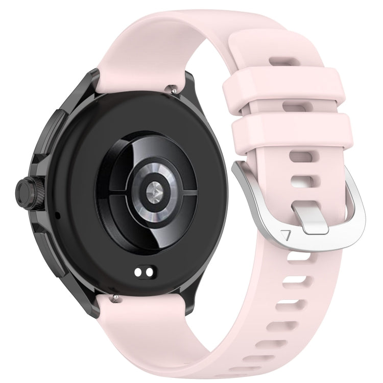For Xiaomi Watch 2 Liquid Glossy Silver Buckle Silicone Watch Band(Light Pink) - Watch Bands by PMC TechLife | Online Shopping South Africa | PMC TechLife