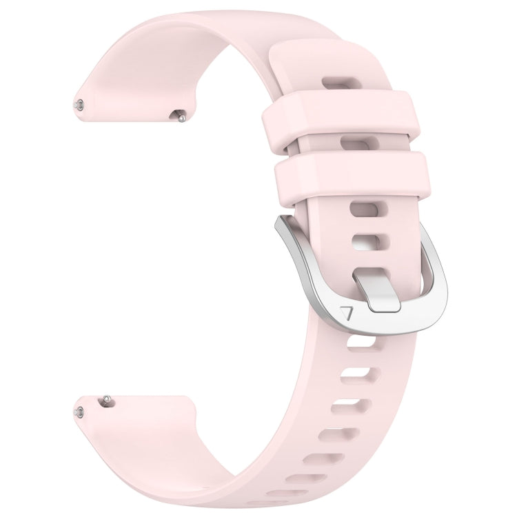 For Xiaomi Watch 2 Liquid Glossy Silver Buckle Silicone Watch Band(Light Pink) - Watch Bands by PMC TechLife | Online Shopping South Africa | PMC TechLife