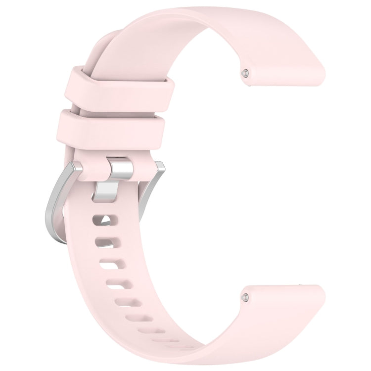 For Xiaomi Watch 2 Liquid Glossy Silver Buckle Silicone Watch Band(Light Pink) - Watch Bands by PMC TechLife | Online Shopping South Africa | PMC TechLife