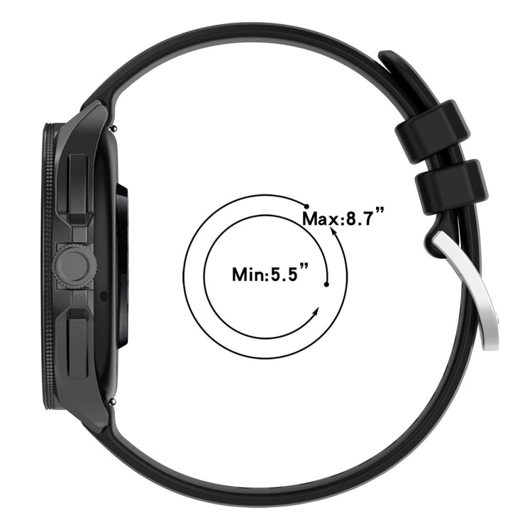 For Xiaomi Watch 2 Liquid Glossy Silver Buckle Silicone Watch Band(Red) - Watch Bands by PMC TechLife | Online Shopping South Africa | PMC TechLife