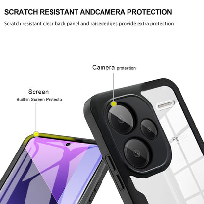 For Xiaomi Redmi Note 13 Pro+ 5G Acrylic + TPU 360 Degrees Full Coverage Phone Case(Black) - Note 13 Pro+ Cases by PMC Jewellery | Online Shopping South Africa | PMC Jewellery