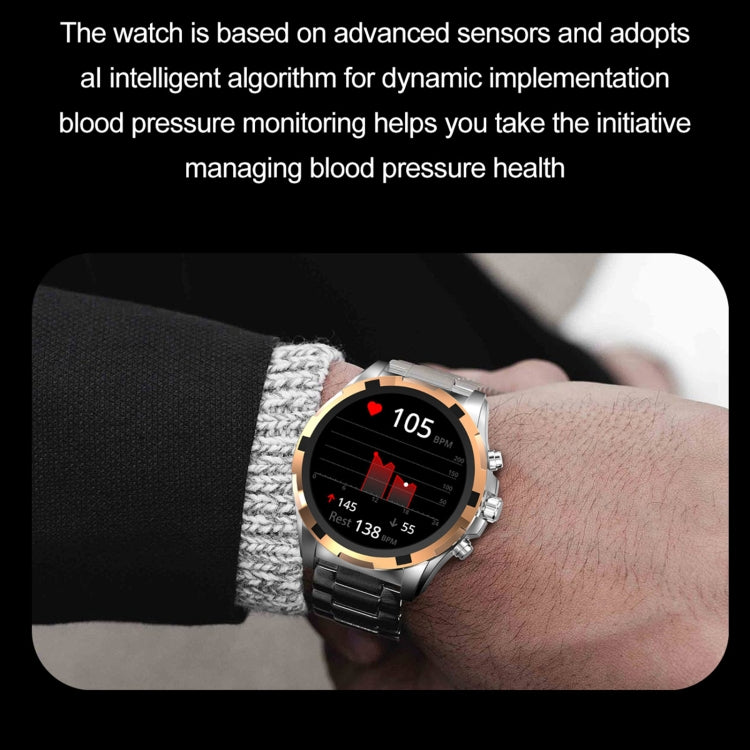 LEMFO HK98 1.43 inch BT5.3 Fitness Sport Smart Watch, Support Bluetooth Call / Sleep / Blood Oxygen / Heart Rate / Blood Pressure Health Monitor(Gold) - Smart Watches by LEMFO | Online Shopping South Africa | PMC Jewellery | Buy Now Pay Later Mobicred