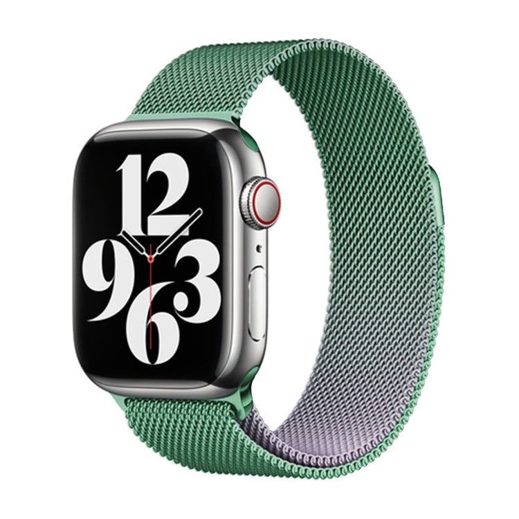 For Apple Watch SE 44mm Milan Gradient Loop Magnetic Buckle Watch Band(Light Violet) - Watch Bands by PMC TechLife | Online Shopping South Africa | PMC TechLife