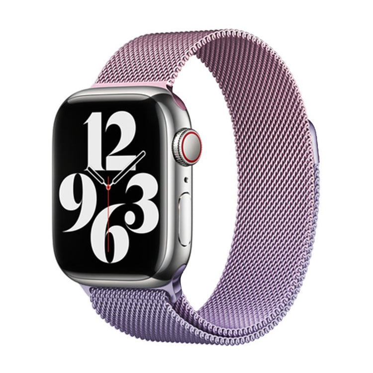 For Apple Watch Series 5 40mm Milan Gradient Loop Magnetic Buckle Watch Band(Pink Lavender) - Watch Bands by PMC TechLife | Online Shopping South Africa | PMC TechLife