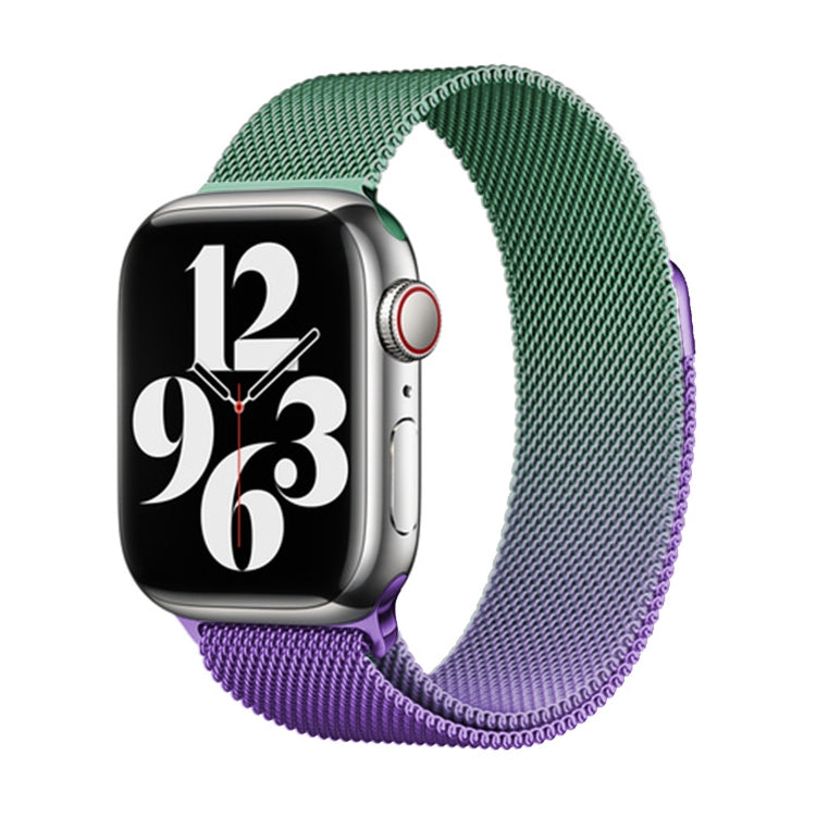 For Apple Watch Series 2 38mm Milan Gradient Loop Magnetic Buckle Watch Band(Violet Orchid) - Watch Bands by PMC TechLife | Online Shopping South Africa | PMC TechLife
