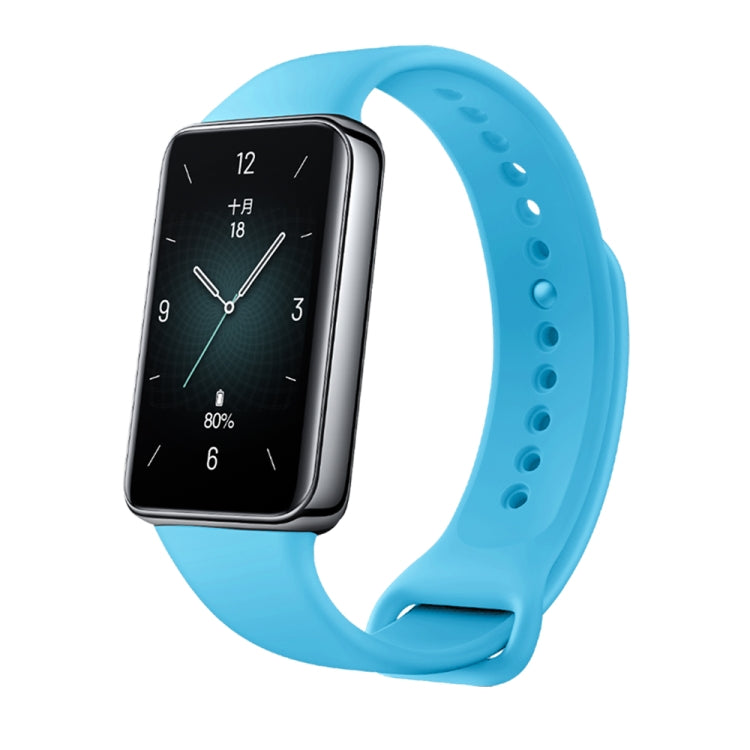 For Honor Band 9 Solid Color Silicone Watch Band(Sky Blue) - Watch Bands by PMC Jewellery | Online Shopping South Africa | PMC Jewellery