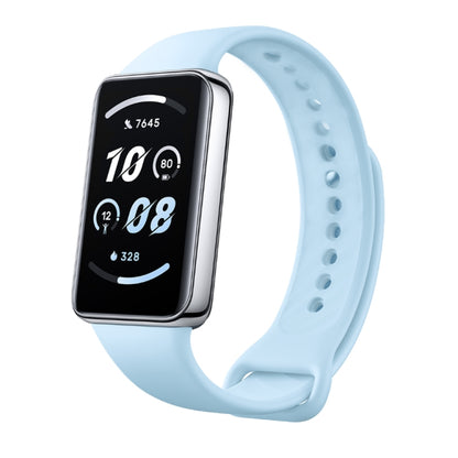 For Honor Band 9 Solid Color Silicone Watch Band(Light Blue) - Watch Bands by PMC Jewellery | Online Shopping South Africa | PMC Jewellery