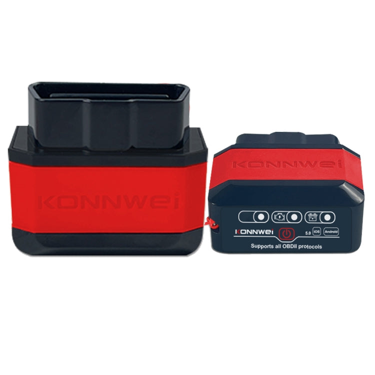 KONNWEI KW905 Bluetooth 5.0 Car OBD2 Scanner Support Android & iOS(Black Red) - Code Readers & Scan Tools by KONNWEI | Online Shopping South Africa | PMC TechLife | Buy Now Pay Later Mobicred